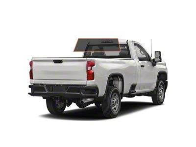 MotoShield Pro Solid Rear Windshield Tint; 25% (15-19 Silverado 2500 HD Regular Cab)