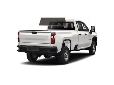 MotoShield Pro Solid Rear Windshield Tint; 25% (15-19 Silverado 2500 HD Double Cab)