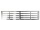 Mountains2Metal Plain Rectangles Bumper Grille Insert; Brushed Stainless Steel (15-19 Silverado 3500 HD)