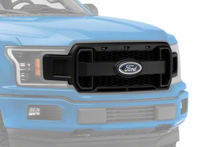 MP Concepts Upper Replacement Grille with LED Lighting and DRL; Matte Black (18-20 F-150, Excluding Raptor & XLT)