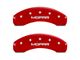 MGP Brake Caliper Covers with MOPAR Logo; Red; Front and Rear (06-10 RAM 1500, Excluding SRT-10)