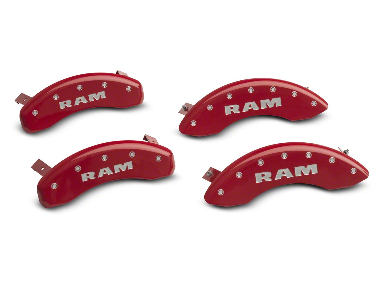 MGP RAM Red Caliper Covers w/ RAM Logo Front & Rear 12043SRAMRD (06