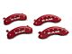 MGP Brake Caliper Covers with RAM Logo; Red; Front and Rear (06-10 RAM 1500, Excluding SRT-10)