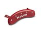 MGP Brake Caliper Covers with RAM Logo; Red; Front and Rear (06-10 RAM 1500, Excluding SRT-10)