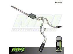 MPI Exhaust Technologies Performance Series Clamp-On Dual Exhaust System with Black Tips; Side Exit (15-25 2.7L EcoBoost w/o Factory Dual Exhaust)