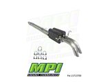 MPI Exhaust Technologies Bullnoze Series Clamp-On Dual Exhaust System; Turn Down (23-26 6.8L F-250 Super Duty)