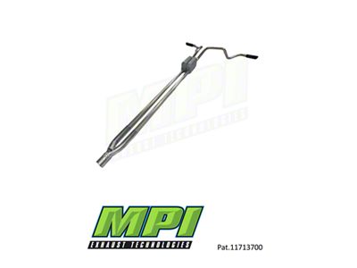 MPI Exhaust Technologies Turbo Series Weld-On Dual Exhaust System with Black Tips; Side Exit (11-24 3.5L EcoBoost F-150, Excluding Raptor, Tremor & 19-20 Limited)