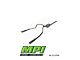 MPI Exhaust Technologies Turbo Series Clamp-On Dual Exhaust System with Polished Bright Chrome Tips; Rear Exit (04-08 4.7L RAM 1500)