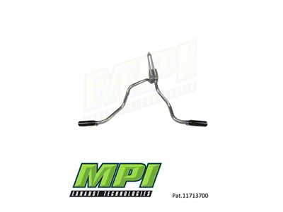 MPI Exhaust Technologies Performance Series Clamp-On Dual Exhaust System with Black Tips; Side Exit (99-06 4.8L Sierra 1500)
