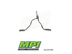 MPI Exhaust Technologies Turbo Series Clamp-On Dual Exhaust System with Polished Bright Chrome Tips; Side Exit (99-06 4.8L Silverado 1500)