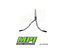 MPI Exhaust Technologies Performance Series Clamp-On Dual Exhaust System with Black Tips; Side Exit (20-25 7.3L F-250 Super Duty)