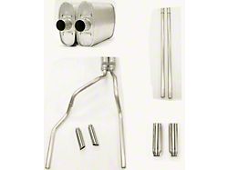 MPI Exhaust Technologies 2.50-Inch Dual Exhaust System with Turbo Series Muffler and Chrome Tips; Rear Exit (11-16 6.2L F-250 Super Duty)