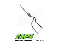 MPI Exhaust Technologies Turbo Series Clamp-On Dual Exhaust System with Polished Bright Chrome Tips; Rear Exit (11-16 6.2L F-250 Super Duty)