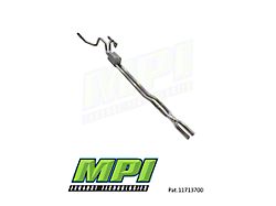 MPI Exhaust Technologies Turbo Series Clamp-On Dual Exhaust System with Polished Bright Chrome Tips; Rear Exit (20-25 7.3L F-250 Super Duty)