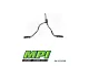 MPI Exhaust Technologies Turbo Series Weld-On Dual Exhaust System with Polished Bright Chrome Tips; Side Exit (14-24 6.4L RAM 2500)