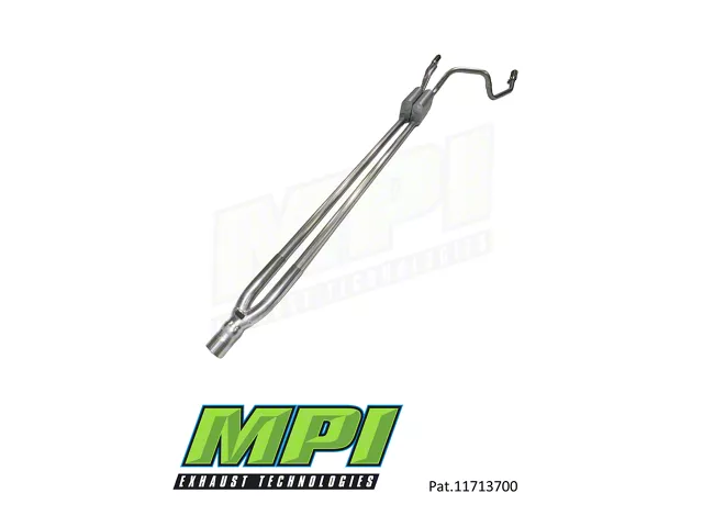MPI Exhaust Technologies Turbo Series Clamp-On Dual Exhaust System with Polished Bright Chrome Tips; Rear Exit (14-24 6.4L RAM 2500)