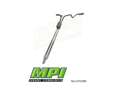 MPI Exhaust Technologies Performance Series Weld-On Dual Exhaust System with Polished Bright Chrome Tips; Side Exit (14-24 6.4L RAM 3500)