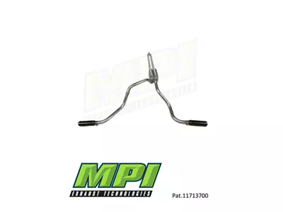MPI Exhaust Technologies Turbo Series Weld-On Dual Exhaust System with Black Tips; Side Exit (10-18 5.7L RAM 3500)