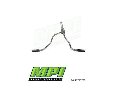 MPI Exhaust Technologies Performance Series Clamp-On Dual Exhaust System with Black Tips; Side Exit (99-06 5.3L Sierra 1500)