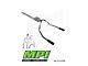 MPI Exhaust Technologies Turbo Series Weld-On Dual Exhaust System with Black Tips; Rear Exit (07-14 6.0L Sierra 2500 HD)