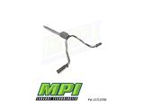 MPI Exhaust Technologies Turbo Series Clamp-On Dual Exhaust System with Polished Bright Chrome Tips; Side Exit (20-25 6.6L Gas Sierra 3500 HD)