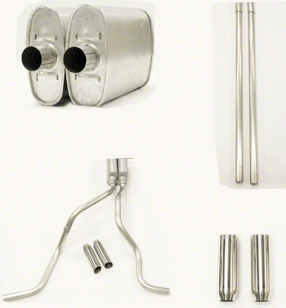 MPI Exhaust Technologies Silverado 1500 2.25Inch Dual Exhaust System
