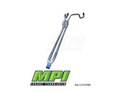 MPI Exhaust Technologies Turbo Series Clamp-On Dual Exhaust System with Polished Bright Chrome Tips; Rear Exit (03-06 6.0L Silverado 1500)