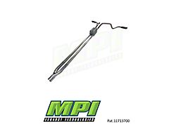 MPI Exhaust Technologies Performance Series Clamp-On Dual Exhaust System with Black Tips; Side Exit (20-26 6.6L Gas Silverado 3500 HD)