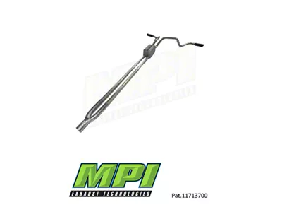 MPI Exhaust Technologies Turbo Series Weld-On Dual Exhaust System with Black Tips; Side Exit (07-14 6.0L Silverado 3500 HD)