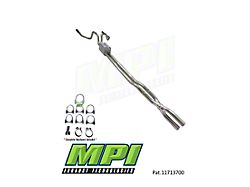 MPI Exhaust Technologies Stainless Steel Performance Series Clamp-On Dual Exhaust System with Black Tips; Rear Exit (20-26 7.3L F-250 Super Duty)