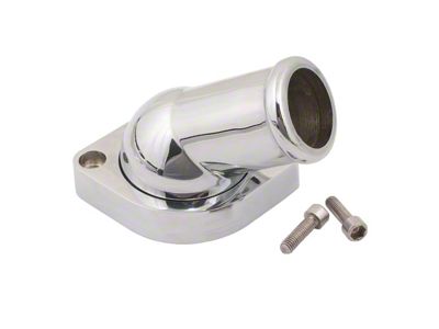 Mr. Gasket LS Water Neck Swivel; 30-Degree Angle; Chrome (07-15 V8 Yukon)