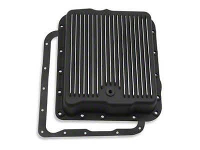 Mr. Gasket THM700/4L60-E Transmission Oil Pan; Black Aluminum (07-09 Yukon)