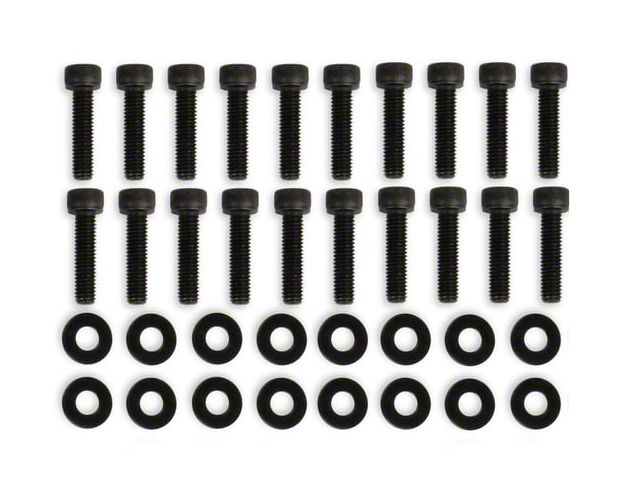 Mr. Gasket Replacement Fabricated Valve Cover Hardware; Black (03-24 5.7L, 6.4L RAM 2500)