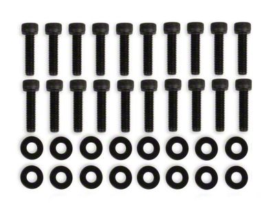 Mr. Gasket Replacement Fabricated Valve Cover Hardware; Black (03-24 5.7L, 6.4L RAM 3500)