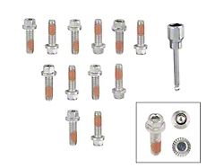 Mr. Gasket Headlock Locking Header Bolts; M8-1.25x25MM; Set of 12 (99-13 V8 Silverado 1500)