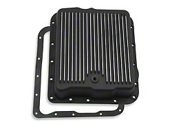 Mr. Gasket THM700/4L60-E Transmission Oil Pan; Black Aluminum (99-13 Silverado 1500)