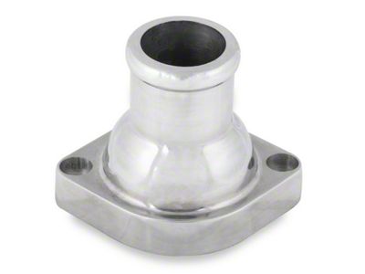 Mr. Gasket LS Water Neck Swivel; Straight; Polished (07-13 Silverado 2500 HD)
