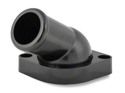 Mr. Gasket LS Water Neck Swivel; 30-Degree Angle; Black (07-15 Silverado 3500 HD)