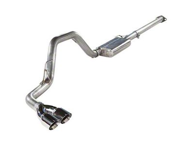 MRT EcoFlow Single Exhaust System with Polished Tips; Side Exit (15-20 2.7L EcoBoost F-150)