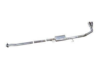 MRT Deep and Mellow Single Exhaust System with Polished Tips; Side Exit (21-24 2.7L EcoBoost F-150)