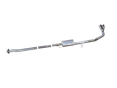 Deep and Mellow Single Exhaust System with Polished Tips; Side Exit (21-25 5.0L F-150, Excluding Tremor)