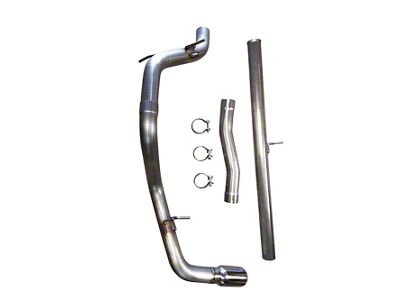 MRT ToughTruck Single Exhaust System with Polished Tip; Side Exit (07-18 5.3L Sierra 1500)