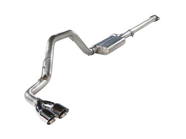 MRT EcoFlow Single Exhaust System with Polished Tips; Side Exit (15-20 3.5L EcoBoost F-150, Excluding Raptor)