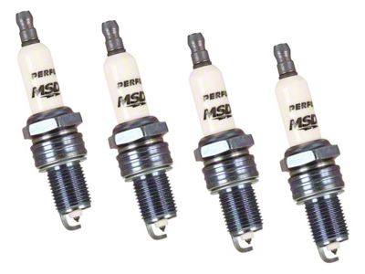 MSD Iridium Tip Spark Plugs; Set of Four (92-95 2.5L Dakota)