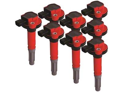 MSD Blaster Coil Packs; Red (11-Early 16 5.0L F-150)