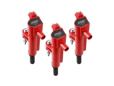 MSD Blaster Coil Packs; Red (09-11 3.7L Dakota)