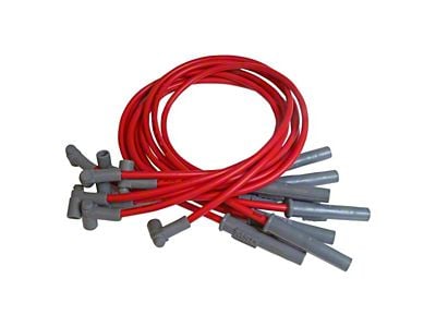 MSD Super Conductor 8.5mm Spark Plug Wires; Red (1991 5.2L Dakota)