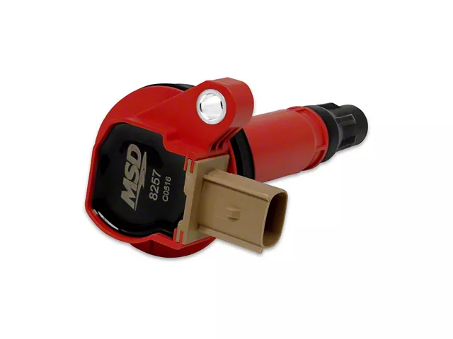 MSD Ignition Coil; Red (11-14 3.5L EcoBoost F-150)