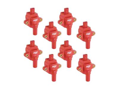 MSD Blaster Series Ignition Coils; Red (20-25 7.3L F-350 Super Duty)