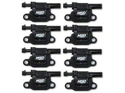 MSD Blaster Series Ignition Coils; Black (14-24 V8 Sierra 1500)